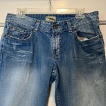 BKE Blue Flare Wide Leg Jeans with Classic Denim Style size 32x29 1/2. Photo 1