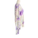 The Elder Statesman Cashmere Tie Dye Long Fit Sweater Top Purple Size M Photo 3