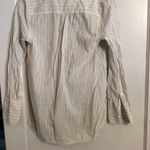 J.Crew  striped tunic size 2 womens long sleeve V neck black gray white Photo 5