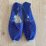 Soludos  - Floral Flat Espadrilles in Blue Red & Beige Photo 1