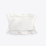 ZARA top cropped bandeau voluminous white ruched blouse Photo 5