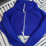 Urban Outfitters Blue Zippered Women's Sweater Photo 0