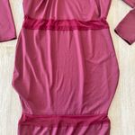 Ashley Stewart Womens NWT Curvy Girl by Burgundy Dress - 1X Photo 2