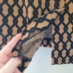 Vivienne Tam Vivienne  Brown and Black Chain Print Skirt Photo 4