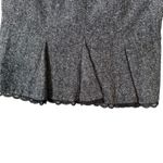 Worthington Pencil Skirt Size 10 Black Pleated Floral Lace Corset Office Siren Photo 5