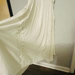 Ramy Brook Ivory Crepe Hourglass V-Neck Sleeveless Lace Cutout Dress Size 10 Photo 9