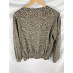 Lush Clothing Lush Animal Print Cinch Bottom Blouse Size Small Photo 3