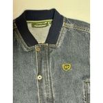 Rocawear Vtg Y2K  534 Womens Varsity Denim Jacket Embroidered Zip Up Size Small Photo 3