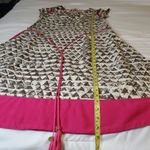 JUNIPER Elegant Pink and Cream Patterned Dress Size L Photo 5