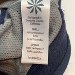 Athleta Triple Dare Racerback Navy Gray White Sports Bra W-120 Size Small Photo 5