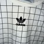 Adidas White Boxy Crop Top Photo 3