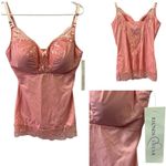 Rhonda Shear Pink Shapewear Camisole Lace Accent Adjustable Strap Cami Womens XL Photo 1