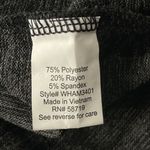 Ny Collection 2X-Large Sweater Cowl Neck Face Covering 3/4 Sleeve Black Marled Photo 9