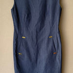 Calvin Klein sz 8 blue pocketed studded sheath Dress Photo 0