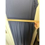 Michael Kors Women’s Mesh Cropped Flutter Sleeve Navy Jumpsuit Size Medium Photo 5