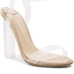 Tony Bianco  Clear Strap Heels with Nude Base Photo 0