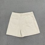 ZARA NWT  Sailor Shorts Women XS Cream Gold Button High Waist Photo 6