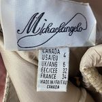 Vintage 90s Evening Gown Full Skirt Iridescent Organza High Neck Metallic Gold Size XS Photo 8