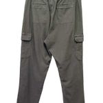 Athleta Farallon Cargo Crop Athleisure Knit Pants Cypess Green Women's Size 10 Photo 3