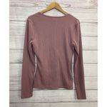 Madewell Faux Wrap Spacedye Top Size MEDIUM Photo 3