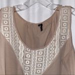 Maurice's Tan and beige lace tank top XL Photo 10