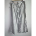 Cato Women’s Gray Linen Blend High Rise Dress Pants Size 16 Petite Stripes NEW Photo 6