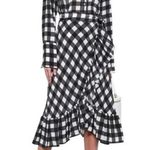 Marissa Webb Gingham Plaid Wrap Dress Xsmall Size XS Photo 0