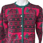 NWT, Vintage Eagle’s Eye Wool Sweater, Sz M Green Size M Photo 5