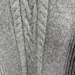 Lands End Women Mock Neck Cable Knit Sweater Dress Gray Long Sleeve Size L 14 16 Size L Photo 6