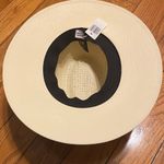 Handmade Womens 100% Canvas Made in Mexico Hand Painted‎ Butterfly Panama Hat Medium NEW Photo 2