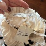 idem Ditto  Lace Up Side Cream Contrast Black Ribbon Mini Dress Short NWT Size S Photo 2