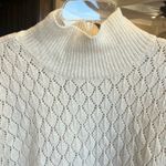 Wonderly Oversized Cream Mock Neck Sweater Roomy Womens Large Photo 4