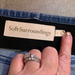 Soft Surroundings  Soft Pull On Flare Wide Leg Bootcut Jeans Womens L Large Photo 4