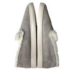 Birdies  Women's 9.5 The Swift‎ Suede Faux Fur Lined Shoes Dove Gray Casual Photo 5