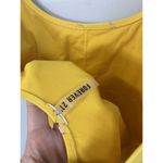 Forever 21  M One Piece Swimsuit Yellow Cocktail Print High Cut EUC No Size Tag Photo 7