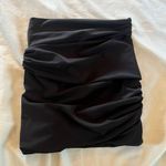 Elizabeth and James Women's Rouched Black Mini Skirt Black Label Designer XS Photo 5