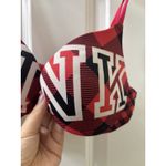 Victoria's Secret Pink Wear Everywhere Tshirt Lightly Lined Bra Red Plaid 34A Photo 1