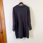 Maurice's Navy Blue Cable Knit Collared Sweater Dress Size Large NEW V-neck Photo 7