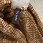 Paige  Alayna Snakeskin Print Belted Midi Dress Bronze Size L Button Front EUC Photo 7