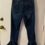 BLANK NYC Fancy That Raw Hem Ruffle Crop Ankle Size 27 Photo 2