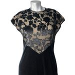 Jeffrey & Dara Black Dress Velvet Lace Cocktail 8 Gown Evening Party Glam Formal Photo 1