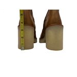 Free People James Chunky Heel Leather Chelsea Boot Brown 38.5 Photo 6