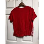 Lucky Brand 301-001 Shirt Women Medium Red Short Sleeve American Bandana Print M Photo 1