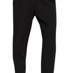 Theory  Double Knit Jersey Slouchy Jogger Pants‎ Split Hem Ankle Black Large Photo 0