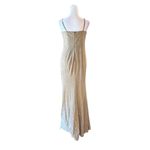 Lulus Searching For You Metallic Gold Glitter Mermaid Maxi Dress Womens Med NEW Photo 3