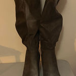 Target Brown Suede Knee-High Boots Sz 11 Photo 0