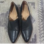 Madewell  Black Leather Mules with Brown Heel Photo 2