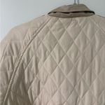 Anthropologie Women's Cream and Tan Quilted Jacket Size L Photo 10