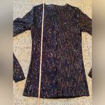 Free People Intimately Gold Rush Long Sleeve Sequin Top Black Combo Size XS NWT Photo 6