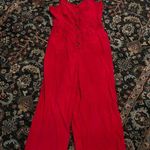 A loves A  women’s red jumpsuit size large Photo 10